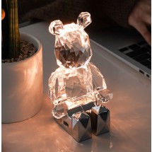 무드등 앉아있는 아토베어 31 LED 곰돌이조명 단스탠드 미니 테이블램프 크리스탈조명